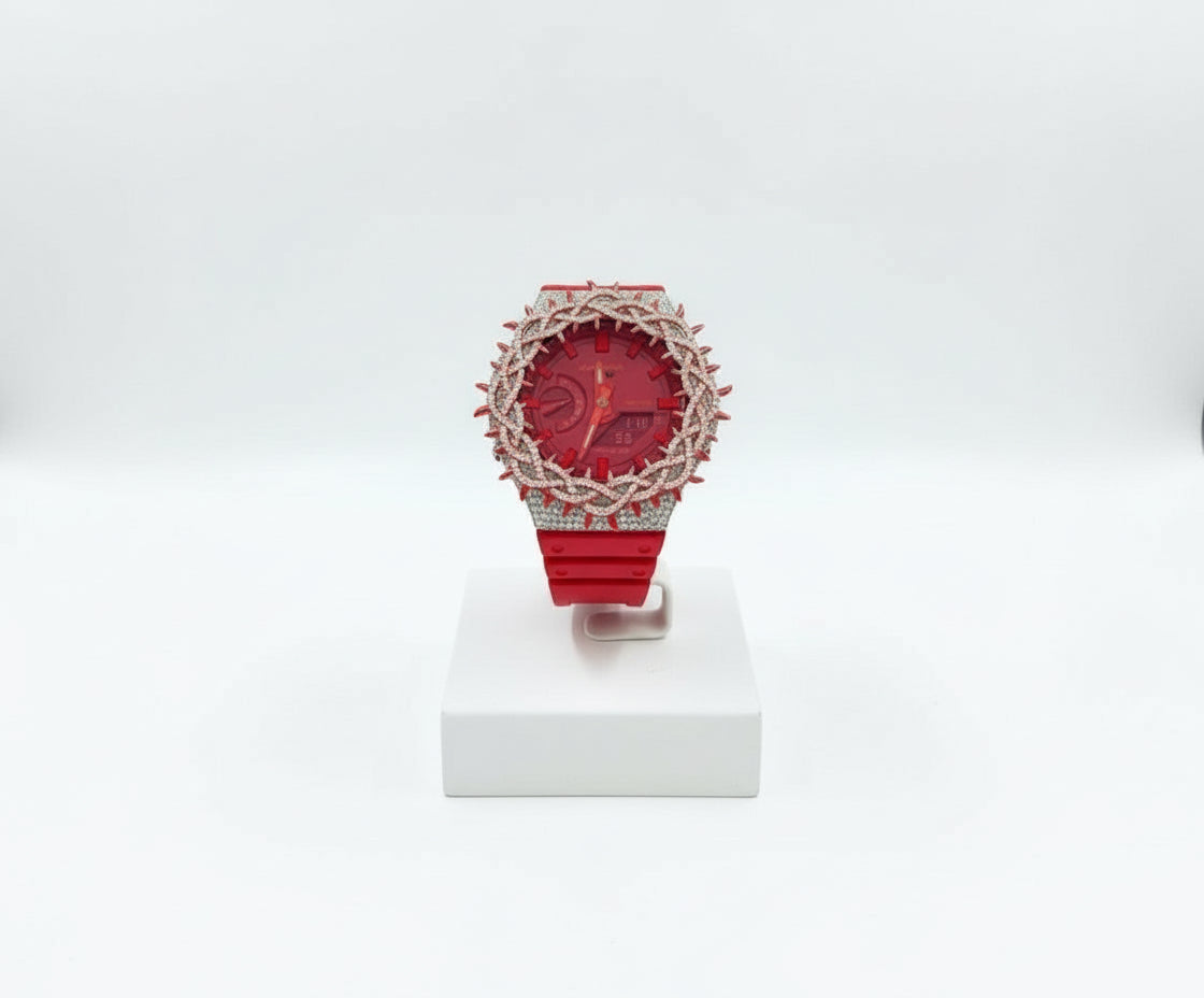 G-Shock Moissanite Watch Gold